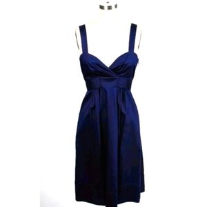 Diane Von Furstenberg Navy Cotton Dress
